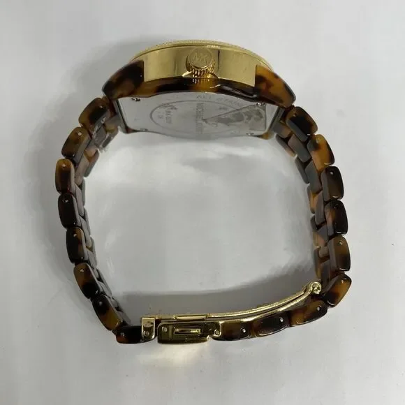 Michael Kors Jet Set MK5038 Women's Brown Acrylic Analog Dial Quartz Watch ZW143 - Picture 11 of 12